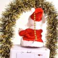Santa Claus  Electric Music Christmas Doll Home Decor,red