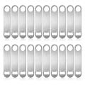 20 Pack Flat Bottle Opener Beer Cap Bottle Opener Bar Blade, Silver