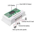 30a 12v/24v Solar Charge Controller Regulator for Lead Acid Battery