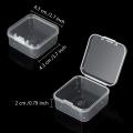 6 Pieces Plastic Clear Storage Box for Collecting Small Items, Beads