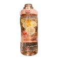 2l Sports Bottle with Straw Portable Summer Drinking Bottle Pink