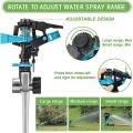 Pulsating Impact Sprinkler with 3/4inch Adapters for Lawn Irrigation