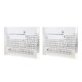 2x Acrylic Periodic Table Display Chemical Elements Display Decor