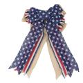 Patriotic Decor, Burlap Bows for Wreaths Outdoor Patriotic Wreath