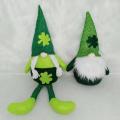 4pcs Gnome Plush Doll St. Patrick's Day Faceless Green Clover Decor
