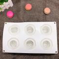 Silicone Mold 6 Cavity Rose Shaped Mousse Dessert Mould Baking Tools