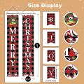 Merry Christmas Banner Front Porch Sign Set,xmas Hanging Decorations