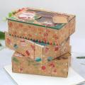 12pcs Kraft Paper Portable Christmas Gift Box for Party Christmas