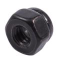 M2 Zinc Plated Nylock Nylon Insert Hex Lock Nuts Black 50pcs