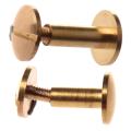 10x Arc Solid Brass Button Stud Screw Nail Leather Rivet Belt 10mm