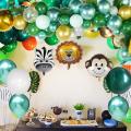 68pcs Jungle Safari Baby Shower Balloons,for Kid Birthday Decoration