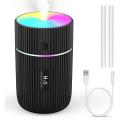 Mini Usb Humidifier with 7 Colors Breath Lights,for Car,bedroom Black