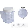 For Oster Blender Parts, Cup Mini Plastic Jars with Lids (2 Pack)