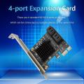 Pcie to 4 Ports Sata 3 Iii 3.0 6 Gbps Ssd Adapter Pci-e Add On Card