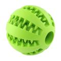 Dog Teeth Cleaning Balls,chewing Food Toys Ball Rubber(green)