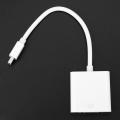 For Macbook Air Pro Imac Mac Mini Dp to Vga Cable Adapter 1080p White
