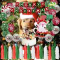 Red Green Christmas Balloon Kit Christmas Banner for Diy Decoration A