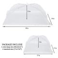 7 Pack Food Tents Food Covers for Outdoor Mesh Screen Collapsible