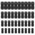 40 Pcs Push to Connect Fittings Kit Quick Release (1/4 5/16 3/8 1/2)