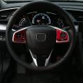 Steering Wheel Cover Sticker for 10th Gen Honda Civic 2016-2020 Red