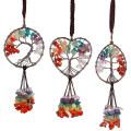 7 Chakra Stones Healing Crystal Hanging Jewelry Suitable for Car D