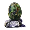 Lava Dragon Egg Ornamental Decor Dinosaur Egg Statue Resin-a
