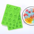 2 Pack Gummy Leaf Silicone Candy Mold, Chocolate Gummy Molds -green