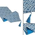 Blue Table Runner 72 Inches Jacquard Coffee Table Runner