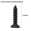 9 Pack Heavy Duty Coat Hooks Wall Mounted with 20 Screws Black Color