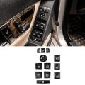 12pcs Car Window Switch Button Sticker for Mercedes Benz Glk Ml Class