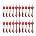 20 Pack Red Glass Chandelier Sun Catcher for Party Christmas Decor