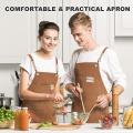 Chef Apron for Men and Women, with Pockets and Cross Back Design