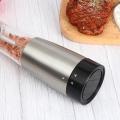 2pcs Stainless Steel Electric Salt and Pepper Grinder Battery Power