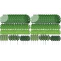 60 Pcs 6 Kinds Artificial Palm Leaves Tropical Plant Leaves