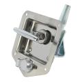 Stainless Steel Folding T-shape Handle Lock Tool Box Keys Kit