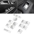 Inner Door Armrest Window Switch Button Trim Cover Sticker for Benz