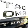 3d Raised Tailgate Insert Letters Emblem for Toyota Tacoma 2016-2019
