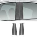 Carbon Fiber B Pillar Decorative Stickers Protection Trim for Honda