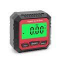 Mini Magnetic Inclinometer Level Box Gauge Angle Meter Finder Red