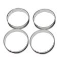 4inch Muffin Crumpet Rings,set Of 10 Stainless Steel Double Tart Ring