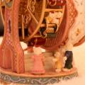 Rotatable Resin Ferris Wheel Bear Music Box Rotating Music Box