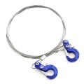 Rc Car Metal Tow Rope with Trailer Hook for Trx4 Axial Scx10 Blue