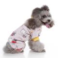 Heart Shaped Dog Print Pet Pajamas for Dogs,fleece Dog Jumpsuit -s