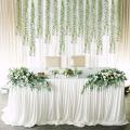 12pcs Artificial Vines Fake Greenery Garland Willow Leaves with Total
