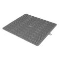 Dish Drying Mat, for Kitchen, Heat Resistant Mat (dark Gray)