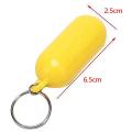 10 Swimming Rafting Beach Floating Keychain Key Floating Ring(yellow)