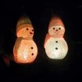 Snowman Decoration 2 Pack Solar Lights for Path Christmas Decoration