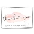 300 Pcs Coated Paper Thank You Cards,for Business Appreciation Card