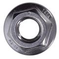 25 Pcs 304 Stainless Steel Serrated Flange Metric Hex Lock Nuts M6