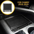 Carbon Fiber Center Console Storage Box Cover Trim Kit